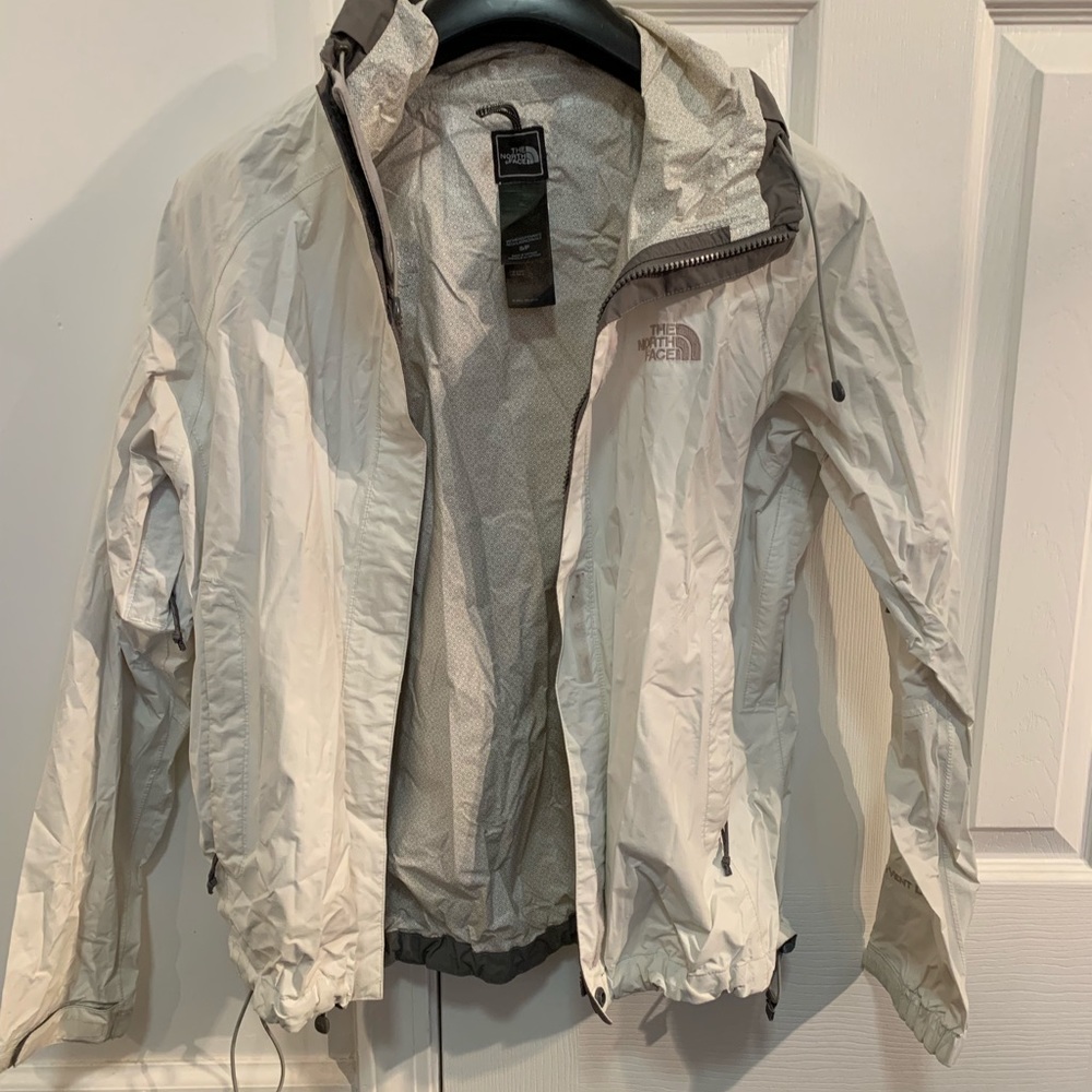 White North Face Raincoat